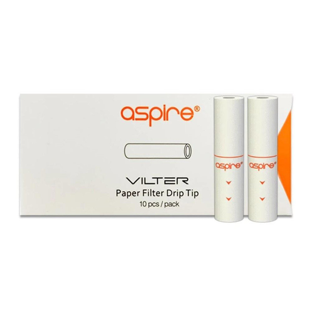 Aspire Vilter Paper Filter 10 Τεμ. Φίλτρα White