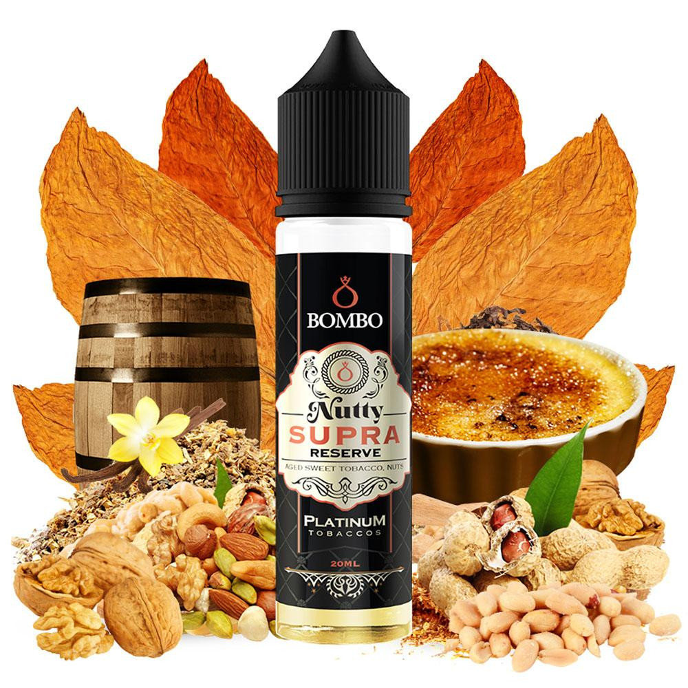 Bombo Platinum Tobaccos Nutty Supra Reserve 15ml/60ml Flavorshot