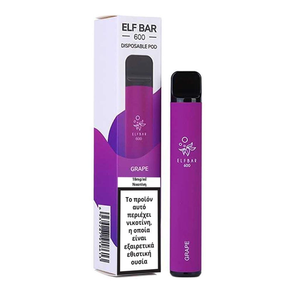 Elf Bar 600 20mg 2ml Grape GR